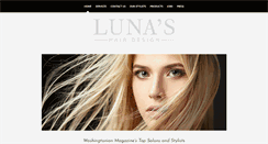Desktop Screenshot of lunashairdesign.com